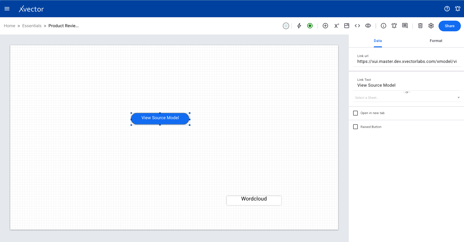 Link component configuration