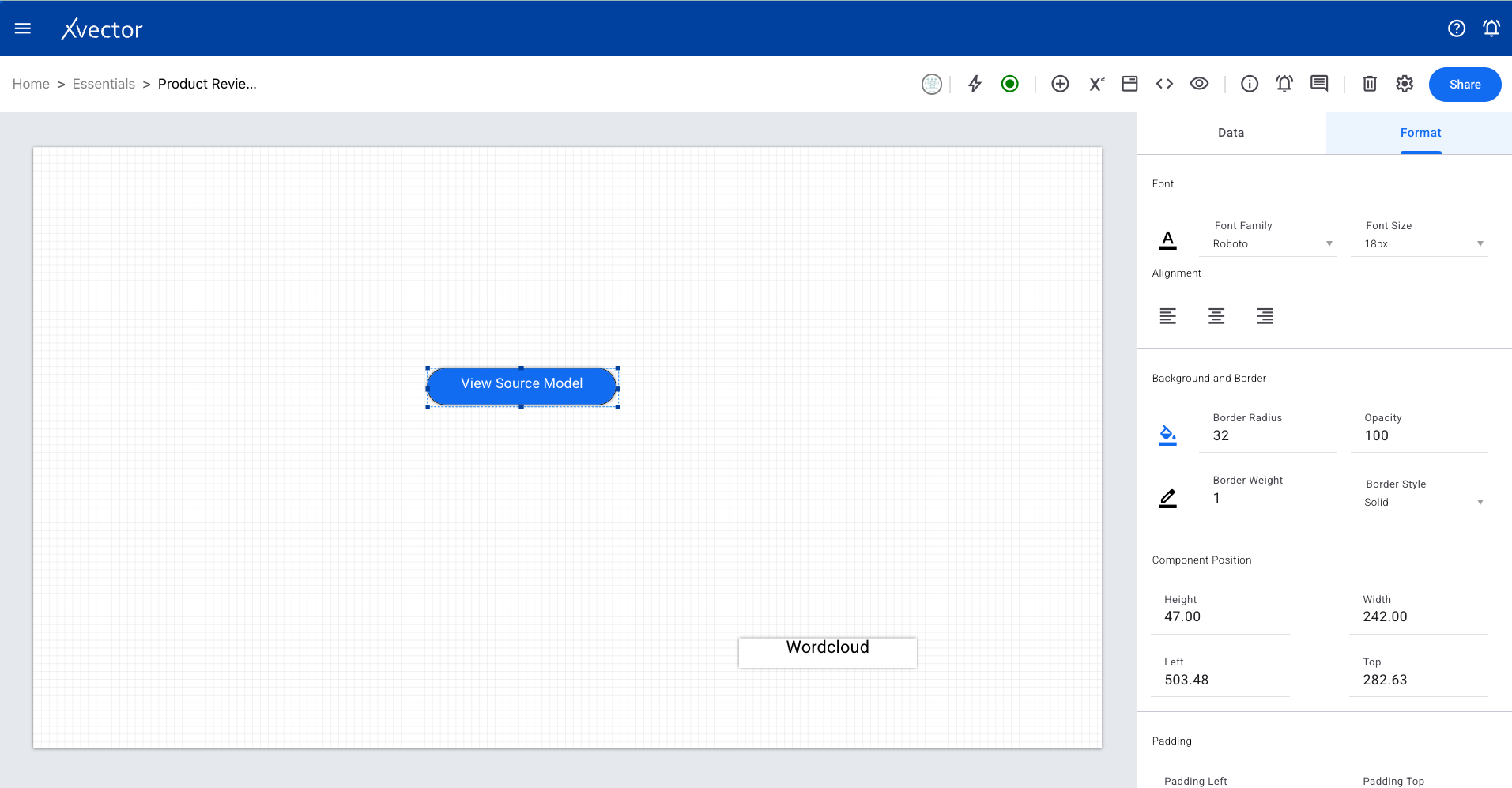 Link component result