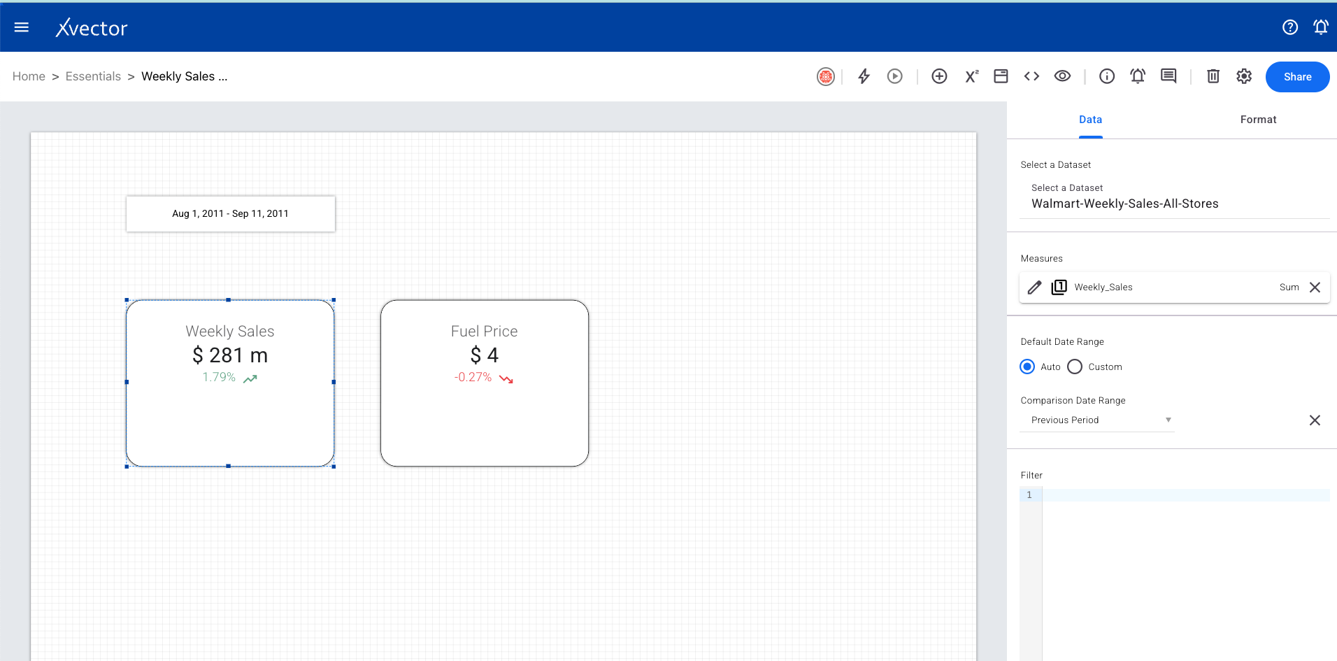 Scorecard comparison configuration