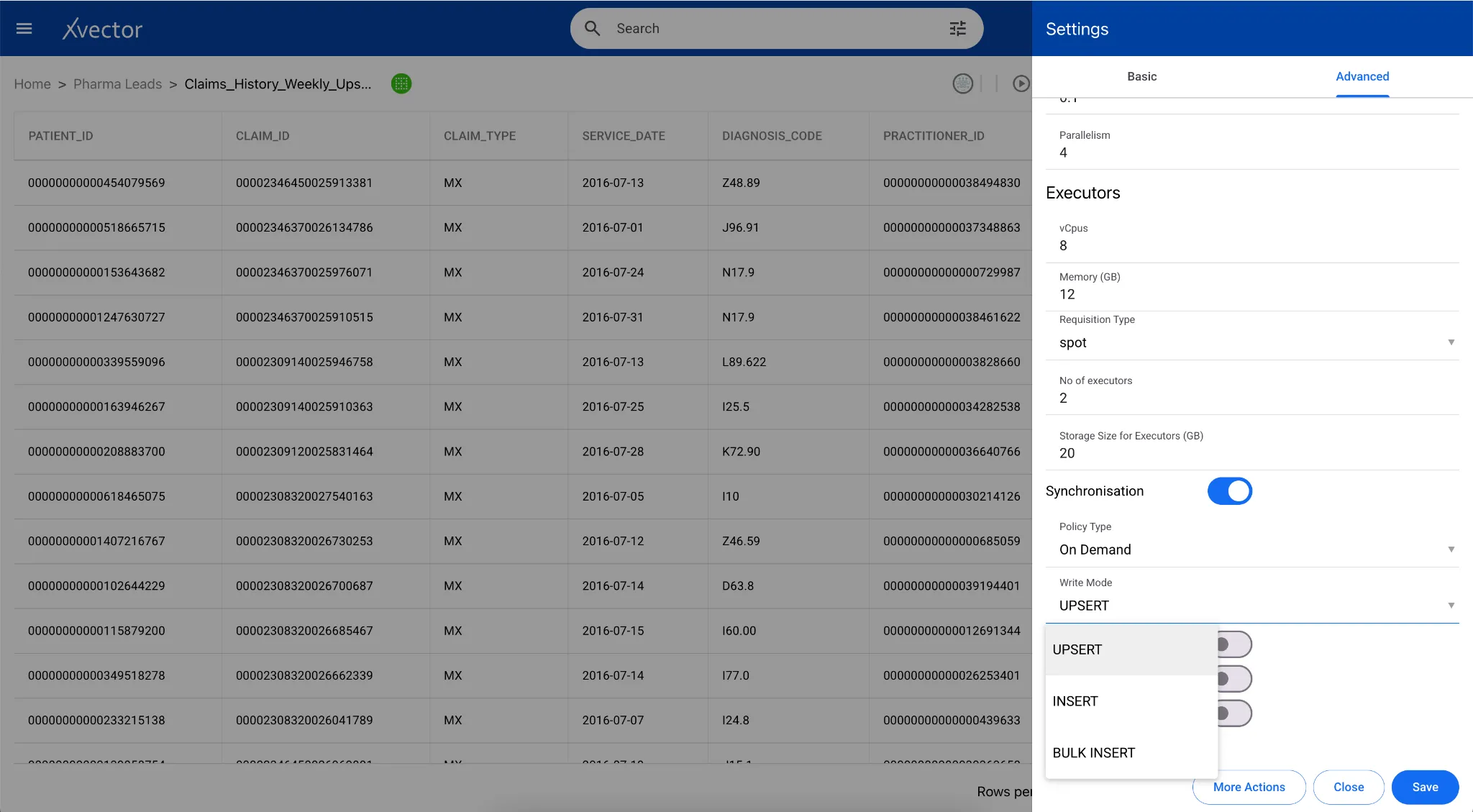 Update Modes — Insert, Upsert, and Bulk Insert